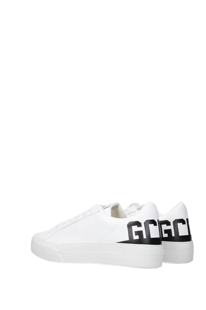 Sneakers Eco Pelle Bianco Nero - GCDS - Uomo