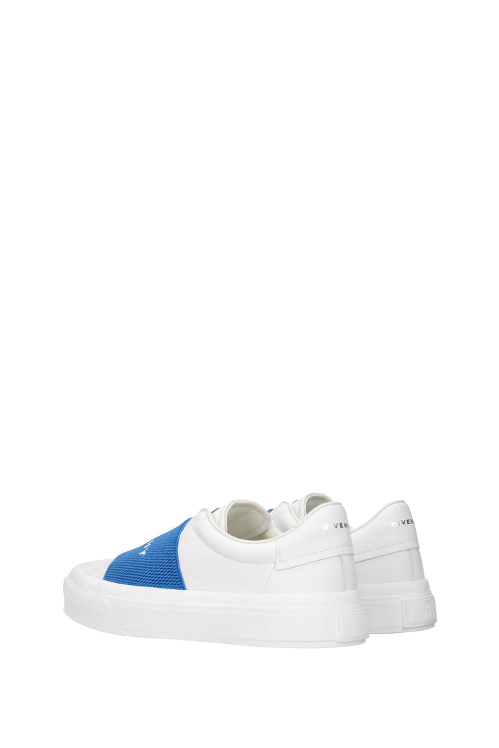 Sneakers Pelle Bianco Blu Elettrico - Givenchy - Uomo