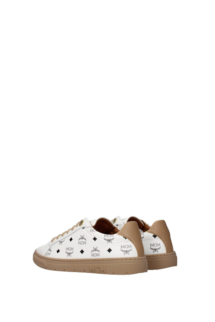 Sneakers Pelle Bianco Mare - MCM - Donna
