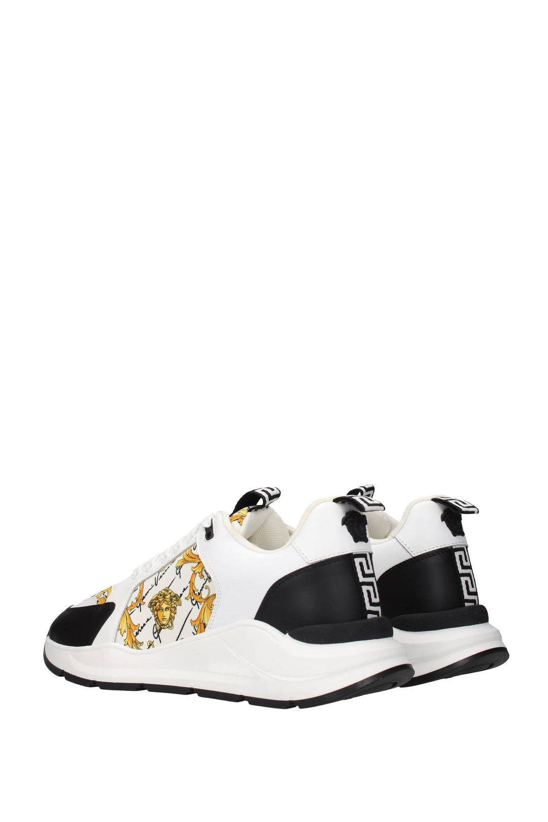 Sneakers Tessuto Bianco Nero - Versace - Uomo