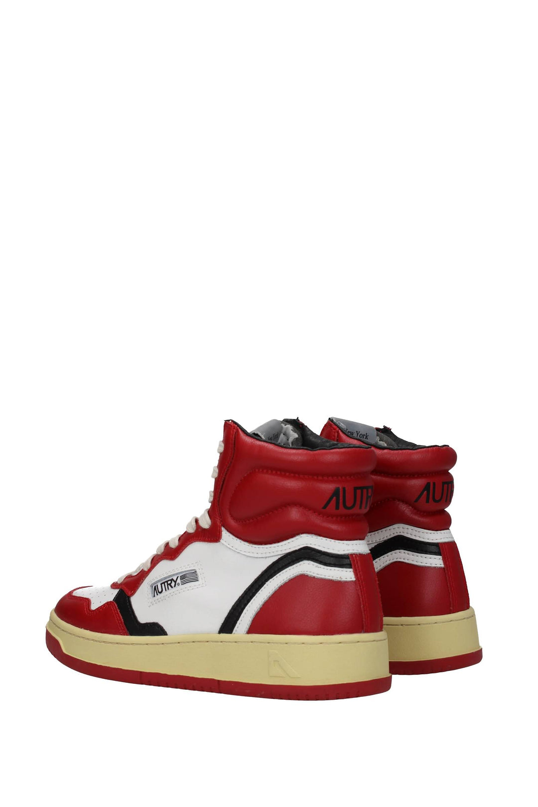 Sneakers Liberty Pelle Bianco Rosso - Autry - Uomo