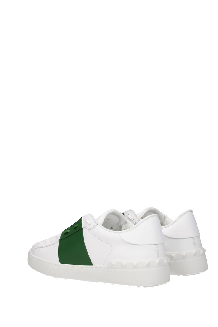 Sneakers Pelle Bianco Verde - Valentino Garavani - Uomo