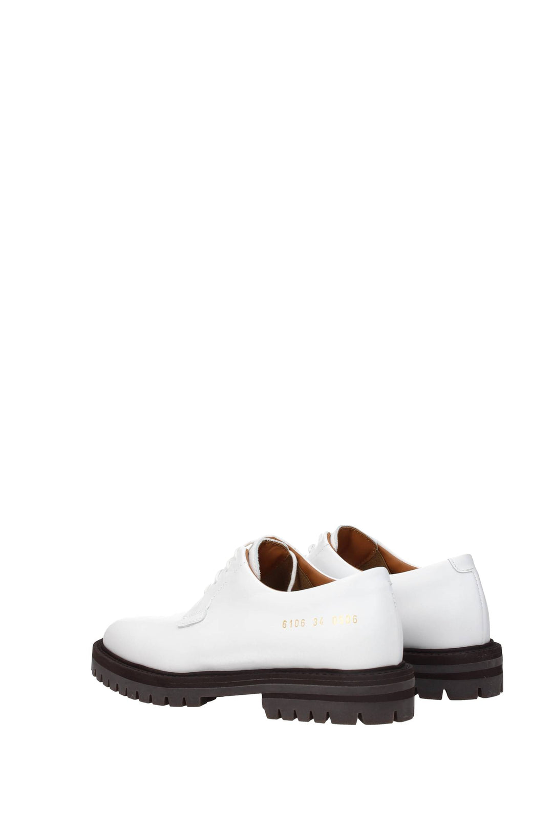 Derby Pelle Bianco - Common Projects - Donna