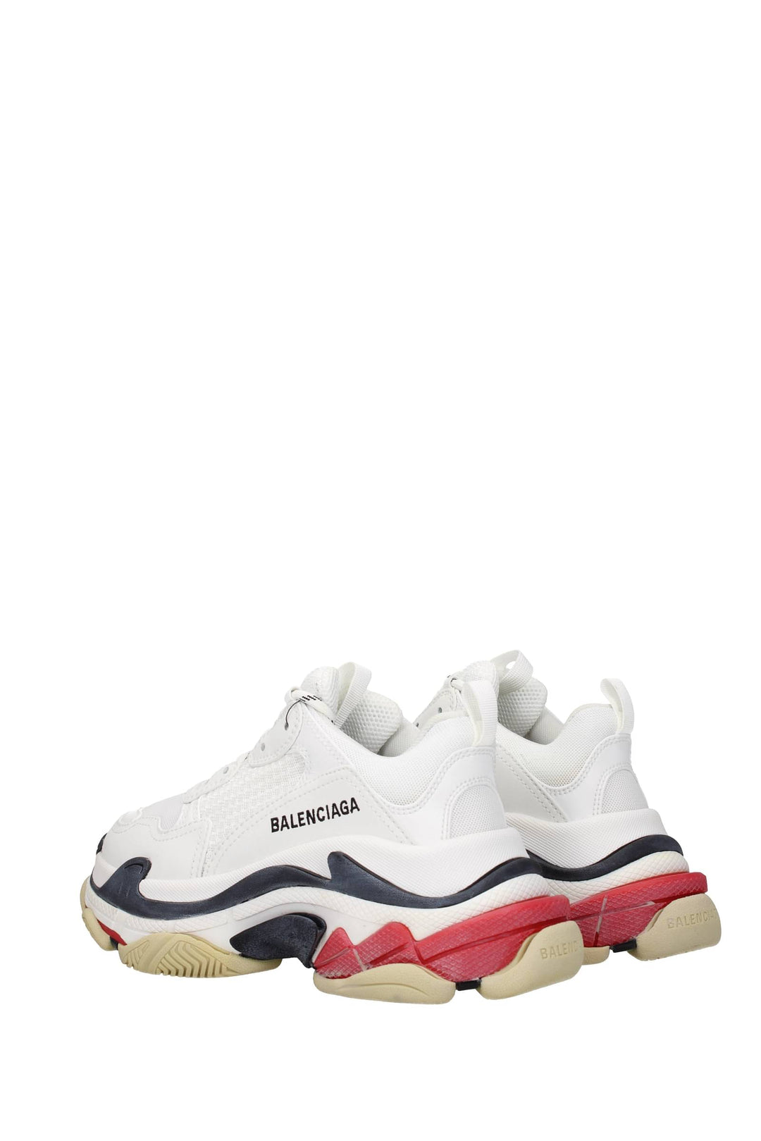 Sneakers Triple S Tessuto Bianco Rosso - Balenciaga - Donna