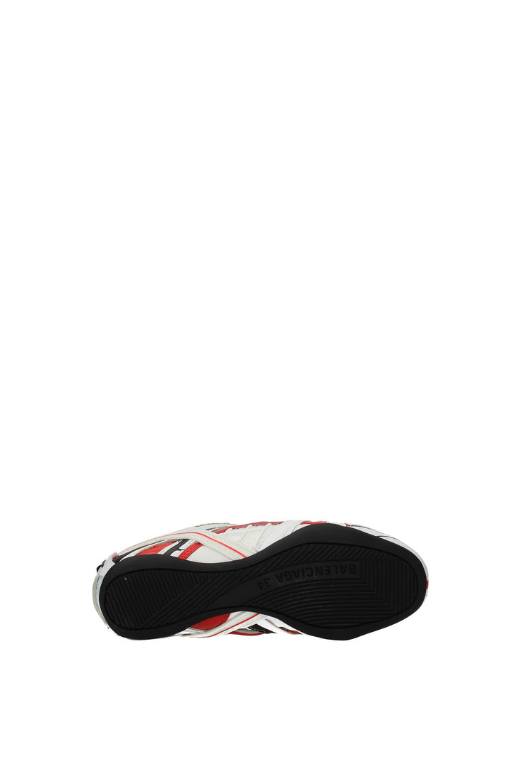Sneakers Pelle Bianco Rosso - Balenciaga - Donna