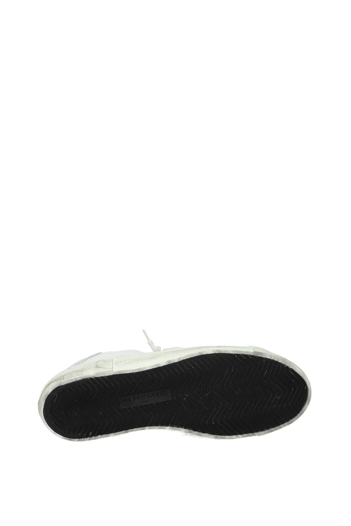 Sneakers Prsx Pelle Bianco Bianco - Philippe Model - Uomo