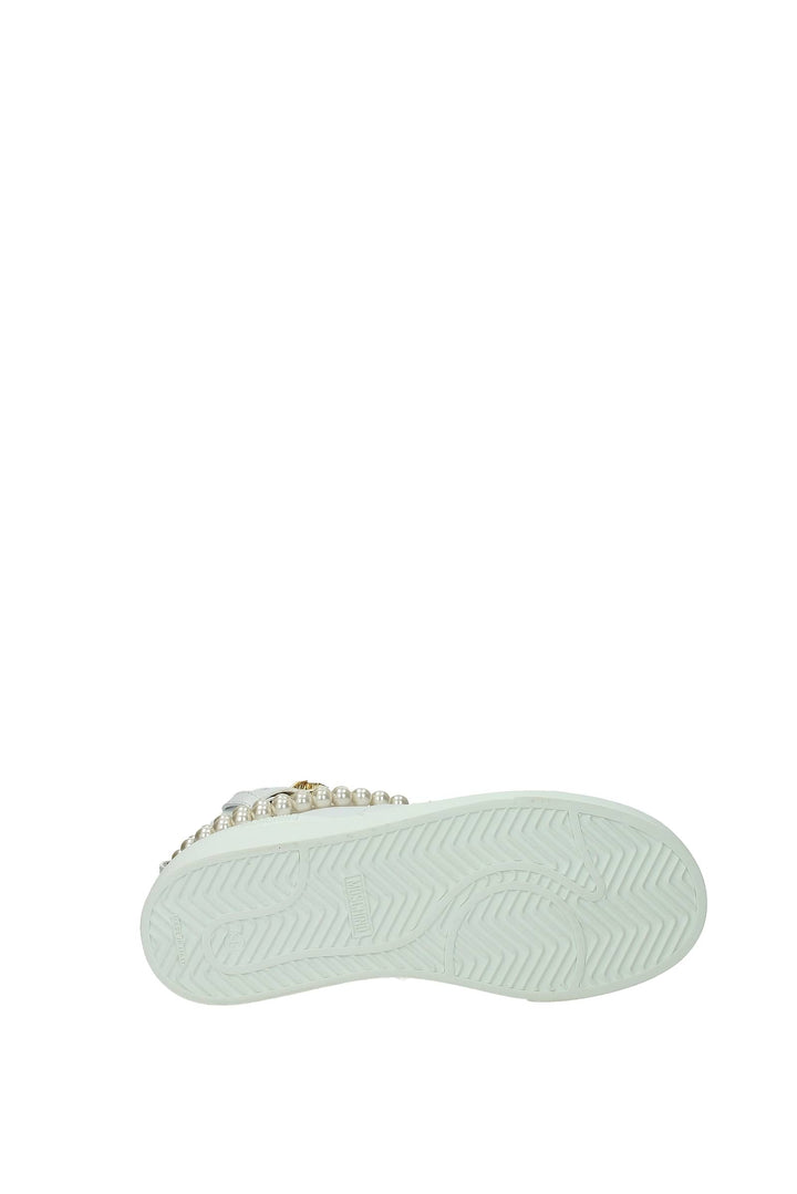 Sneakers Pelle Bianco - Moschino - Donna