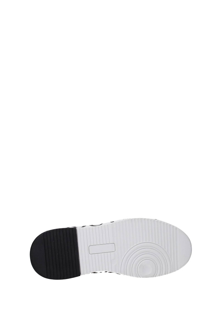 Sneakers Pelle Bianco Nero - Versace Jeans - Uomo