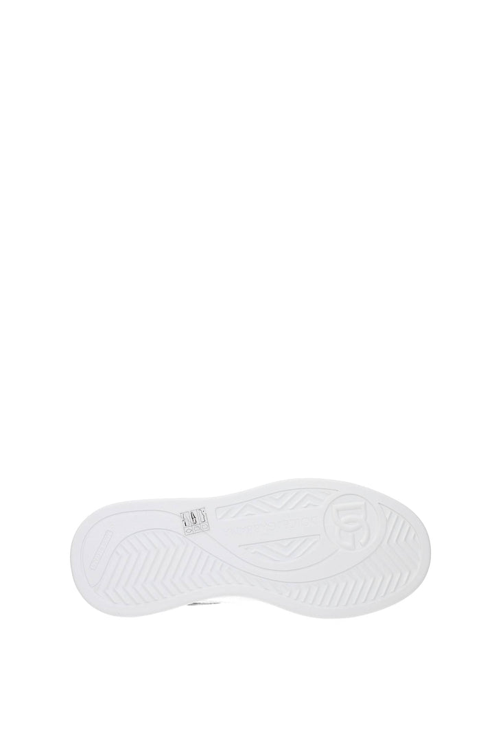 Dolce&Gabbana Sneakers New Roma Pelle Bianco Bianco Ottico - Dolce & Gabbana - Uomo