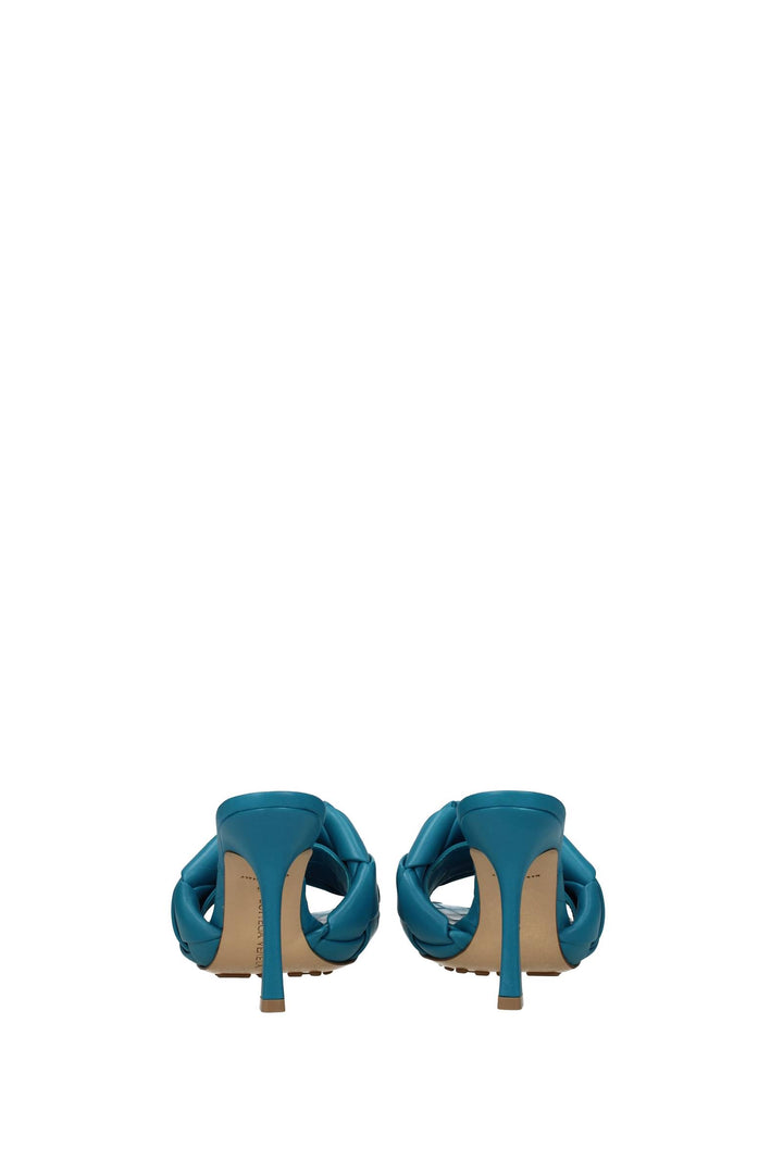 Sandali Pelle Blu Laguna - Bottega Veneta - Donna