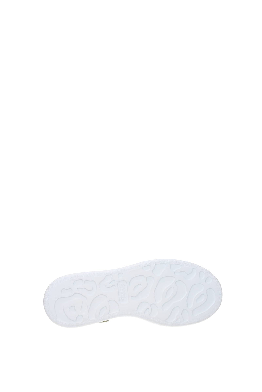 Sneakers Oversize Pelle Bianco Salvia - Alexander McQueen - Donna