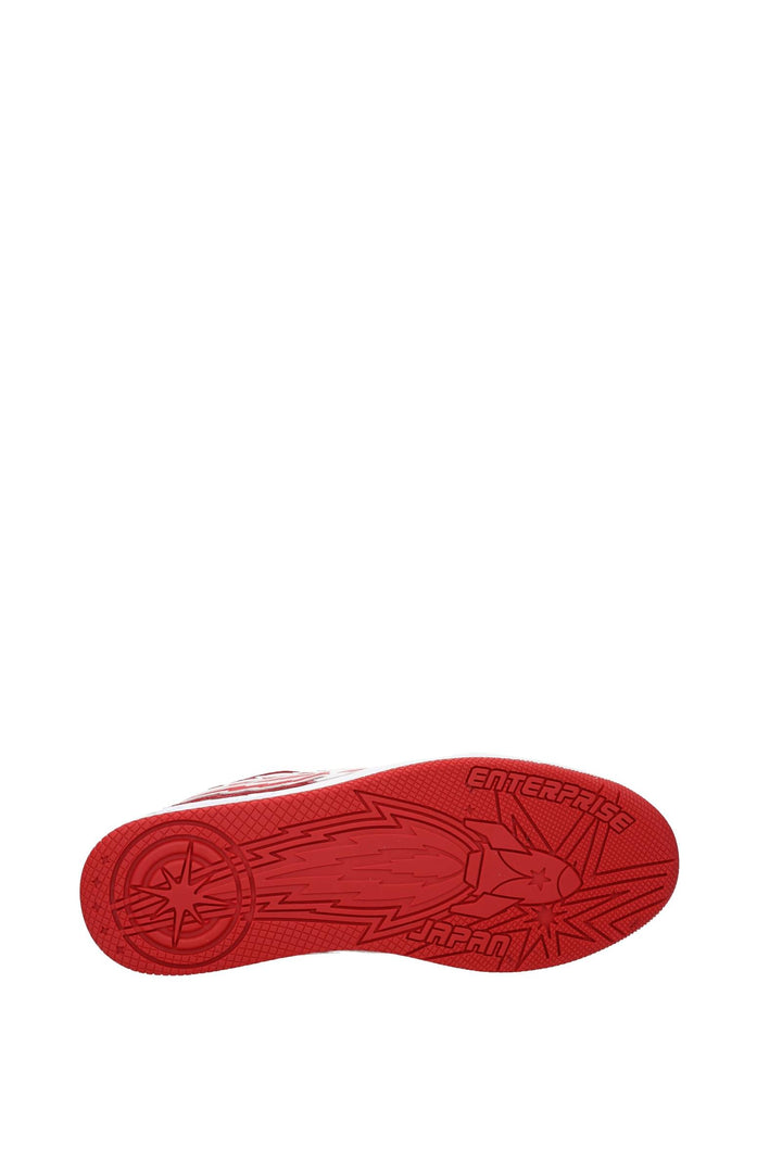 Sneakers Rocket Pelle Rosso Bianco - Enterprise Japan - Uomo