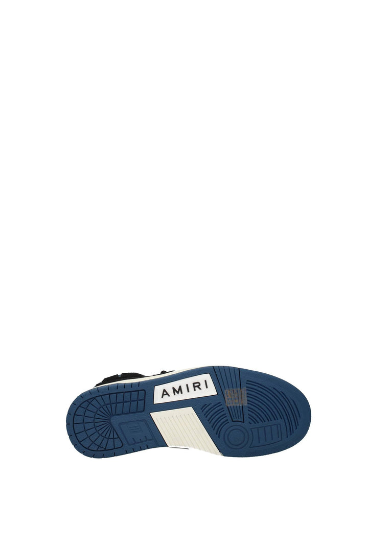 Sneakers Pelle Bianco Blu Navy - Amiri - Uomo